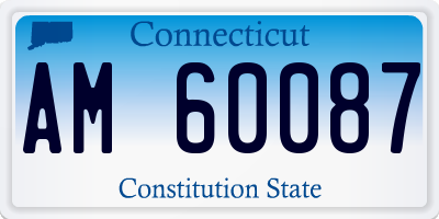 CT license plate AM60087