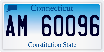 CT license plate AM60096