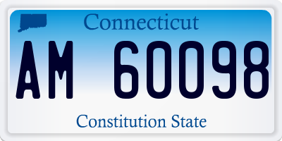 CT license plate AM60098