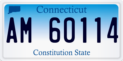 CT license plate AM60114
