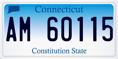 CT license plate AM60115