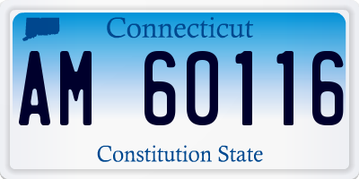 CT license plate AM60116