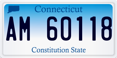 CT license plate AM60118