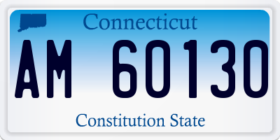 CT license plate AM60130
