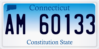 CT license plate AM60133