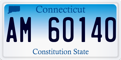 CT license plate AM60140