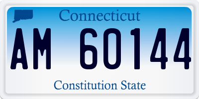 CT license plate AM60144