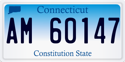 CT license plate AM60147
