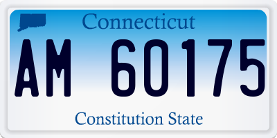 CT license plate AM60175