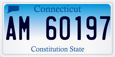 CT license plate AM60197