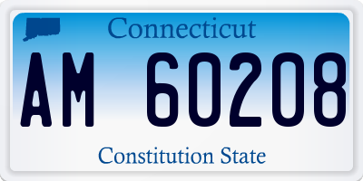 CT license plate AM60208