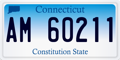 CT license plate AM60211