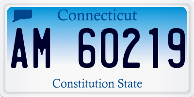 CT license plate AM60219