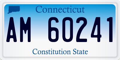 CT license plate AM60241