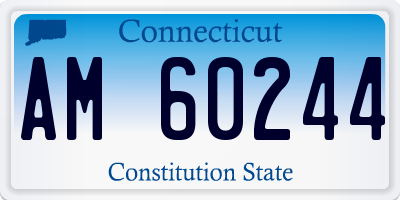 CT license plate AM60244