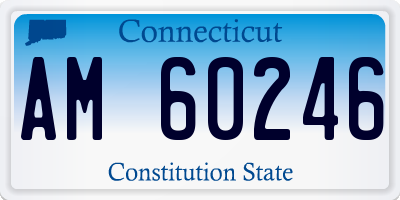 CT license plate AM60246