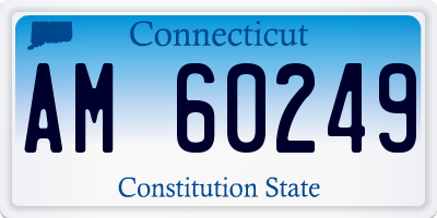 CT license plate AM60249