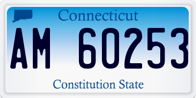 CT license plate AM60253