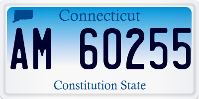 CT license plate AM60255