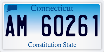 CT license plate AM60261