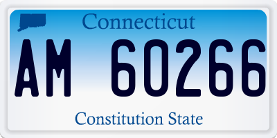 CT license plate AM60266