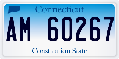 CT license plate AM60267