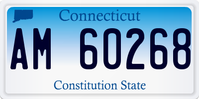 CT license plate AM60268