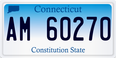 CT license plate AM60270