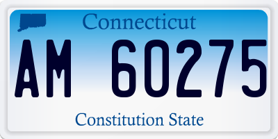 CT license plate AM60275