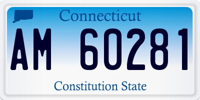 CT license plate AM60281