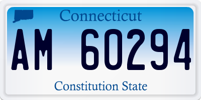 CT license plate AM60294