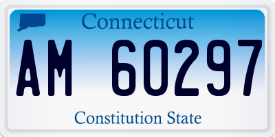 CT license plate AM60297