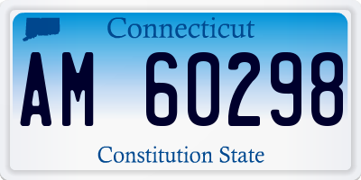 CT license plate AM60298