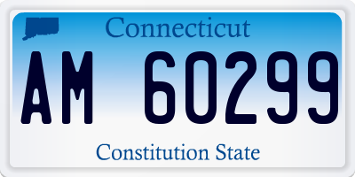 CT license plate AM60299