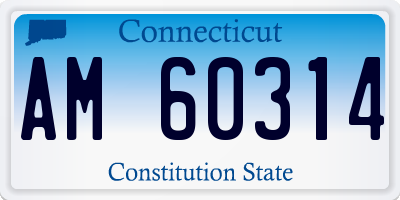 CT license plate AM60314