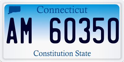 CT license plate AM60350