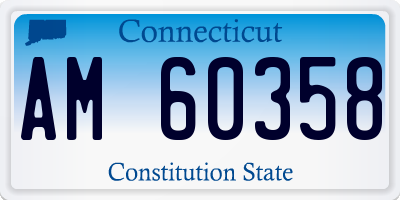 CT license plate AM60358