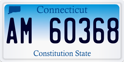 CT license plate AM60368