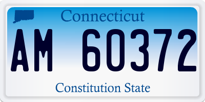 CT license plate AM60372