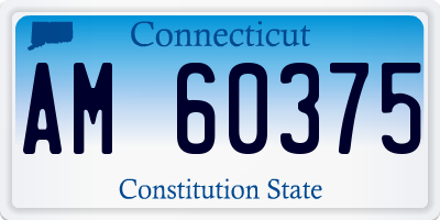 CT license plate AM60375