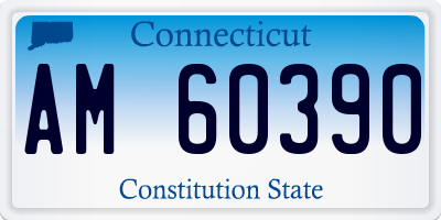 CT license plate AM60390
