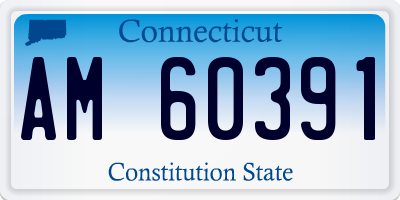 CT license plate AM60391