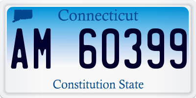 CT license plate AM60399