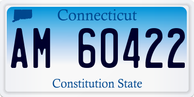 CT license plate AM60422