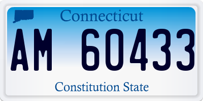 CT license plate AM60433