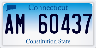 CT license plate AM60437
