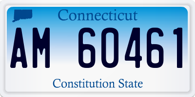CT license plate AM60461