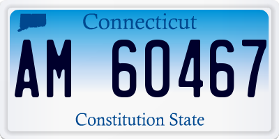 CT license plate AM60467