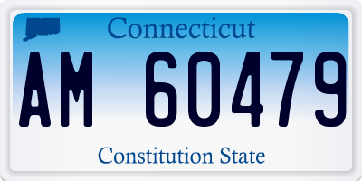 CT license plate AM60479