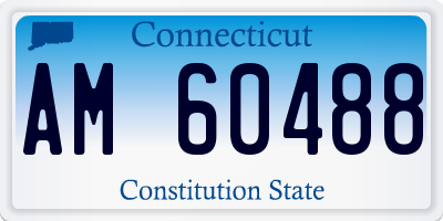 CT license plate AM60488
